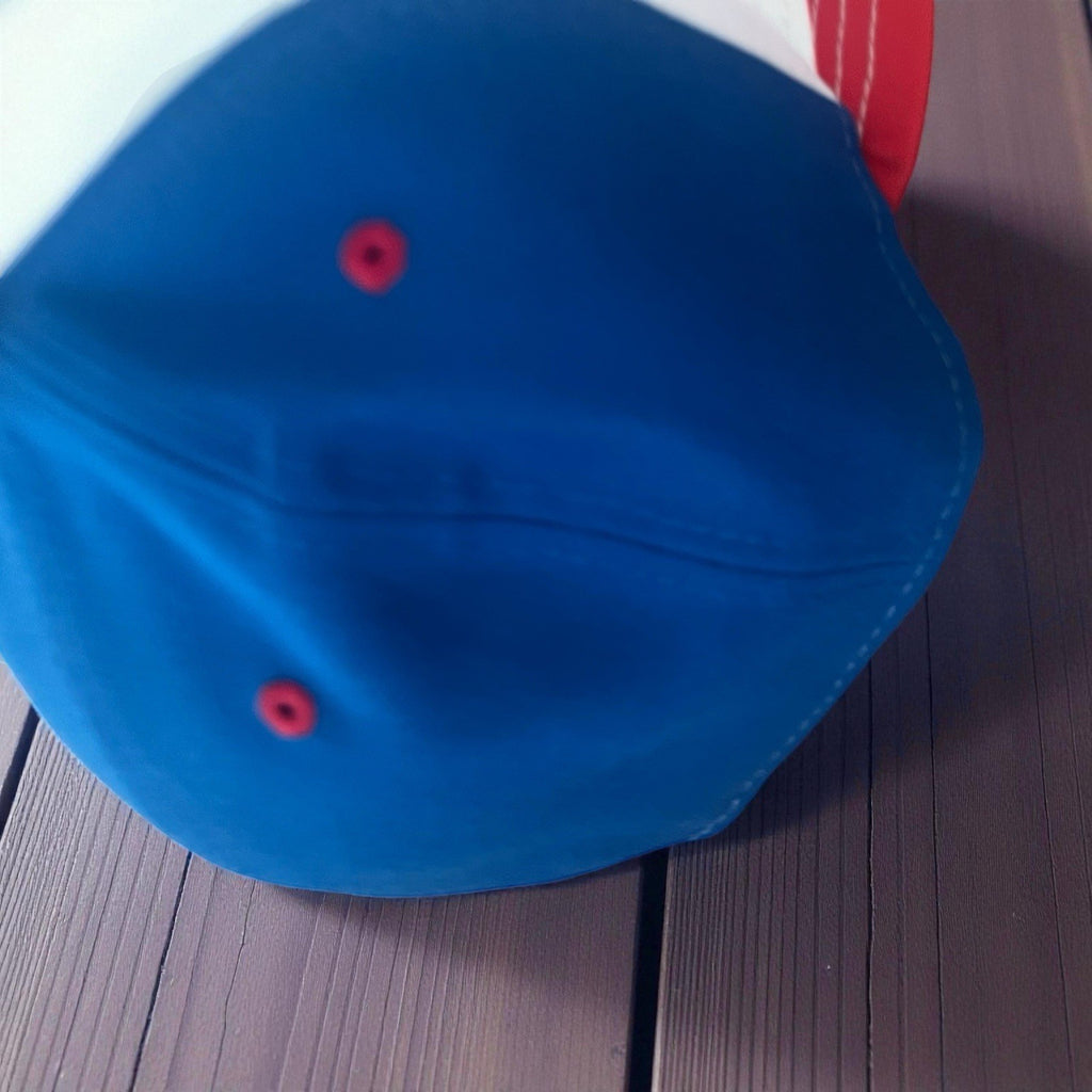 Norfolk Tides MILB NE Lumpia Theme Night FITTED Hat~Red/White/Blue