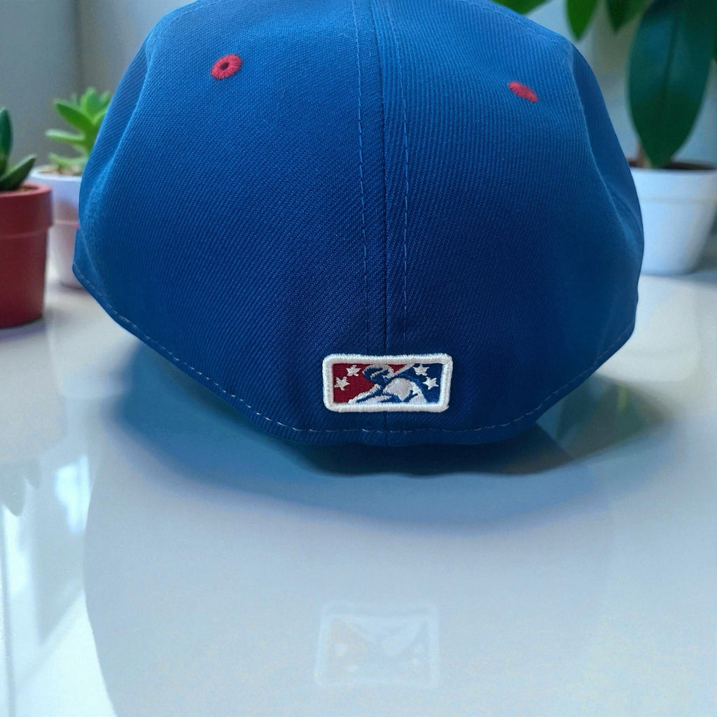 Norfolk Tides MILB NE Lumpia Theme Night FITTED Hat~Red/White/Blue