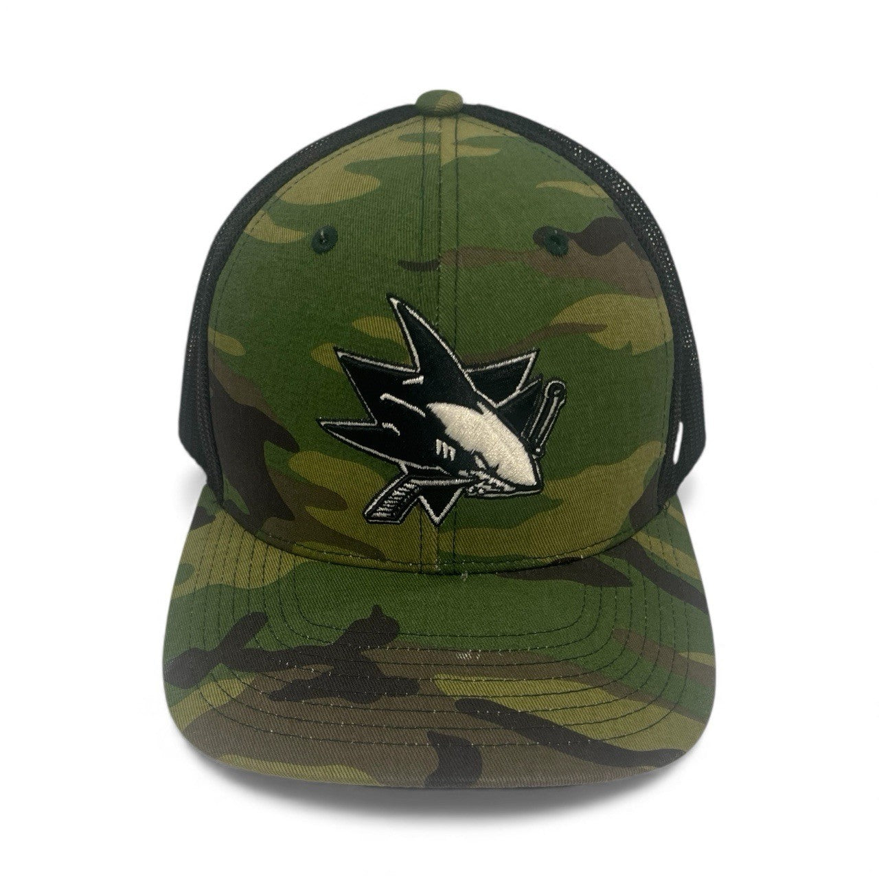 47 Brand San Jose Sharks Camo Snapback Hat One Size Adjustable