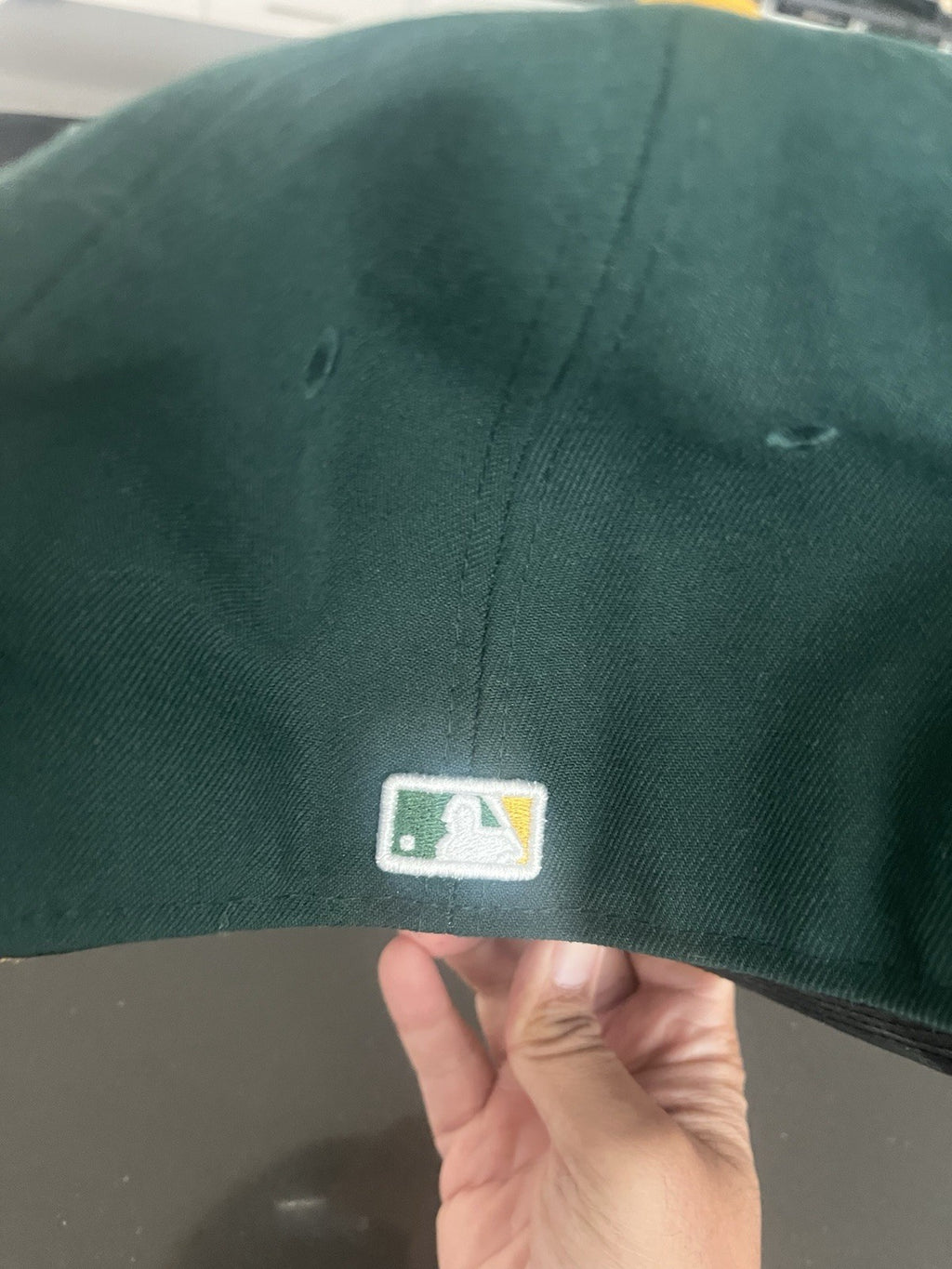 New Era 59Fifty Men Cap Oakland Athletics Green On Field Home Fitted Hat - 7 1/4