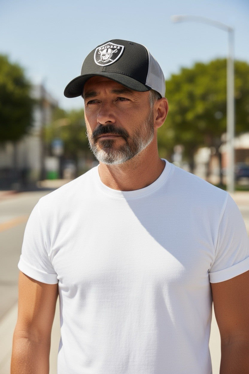 New Era Las Vegas Raiders 9Forty Black Adjustable Strap Hat Cap