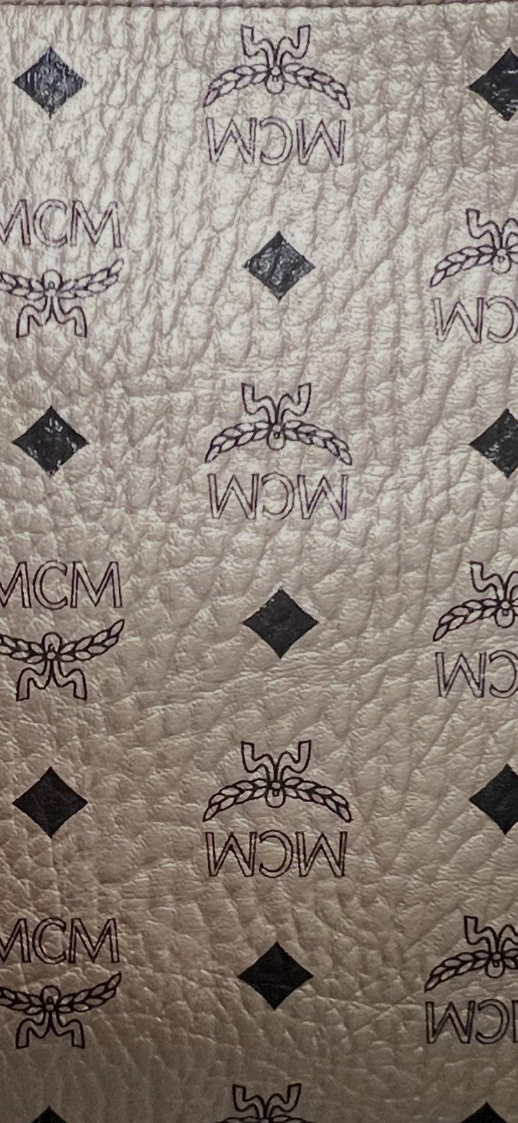 MCM Visetos metallic pouch or crossbody bag.  