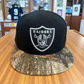 New Era 59Fifty Las Vegas Raiders Black Fitted Hat Size 7 3/8