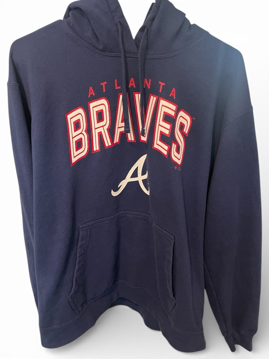 Fanatics Atlanta Braves Men's Hoodie Sweatshirt L Blue Long Sleeve MLB Baseball