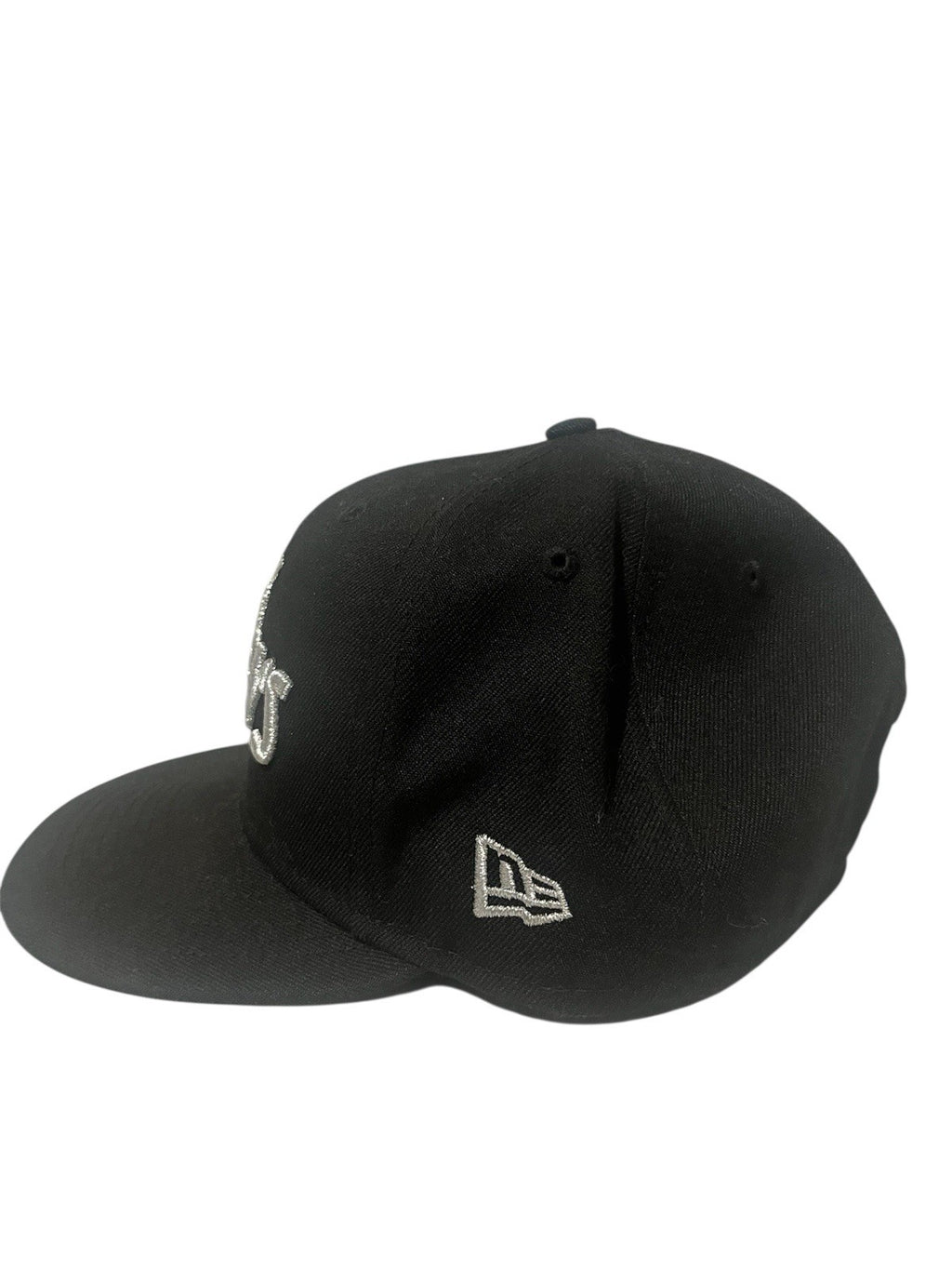 New Era 59Fifty Las Vegas Raiders Black Fitted Hat Size 7 3/8