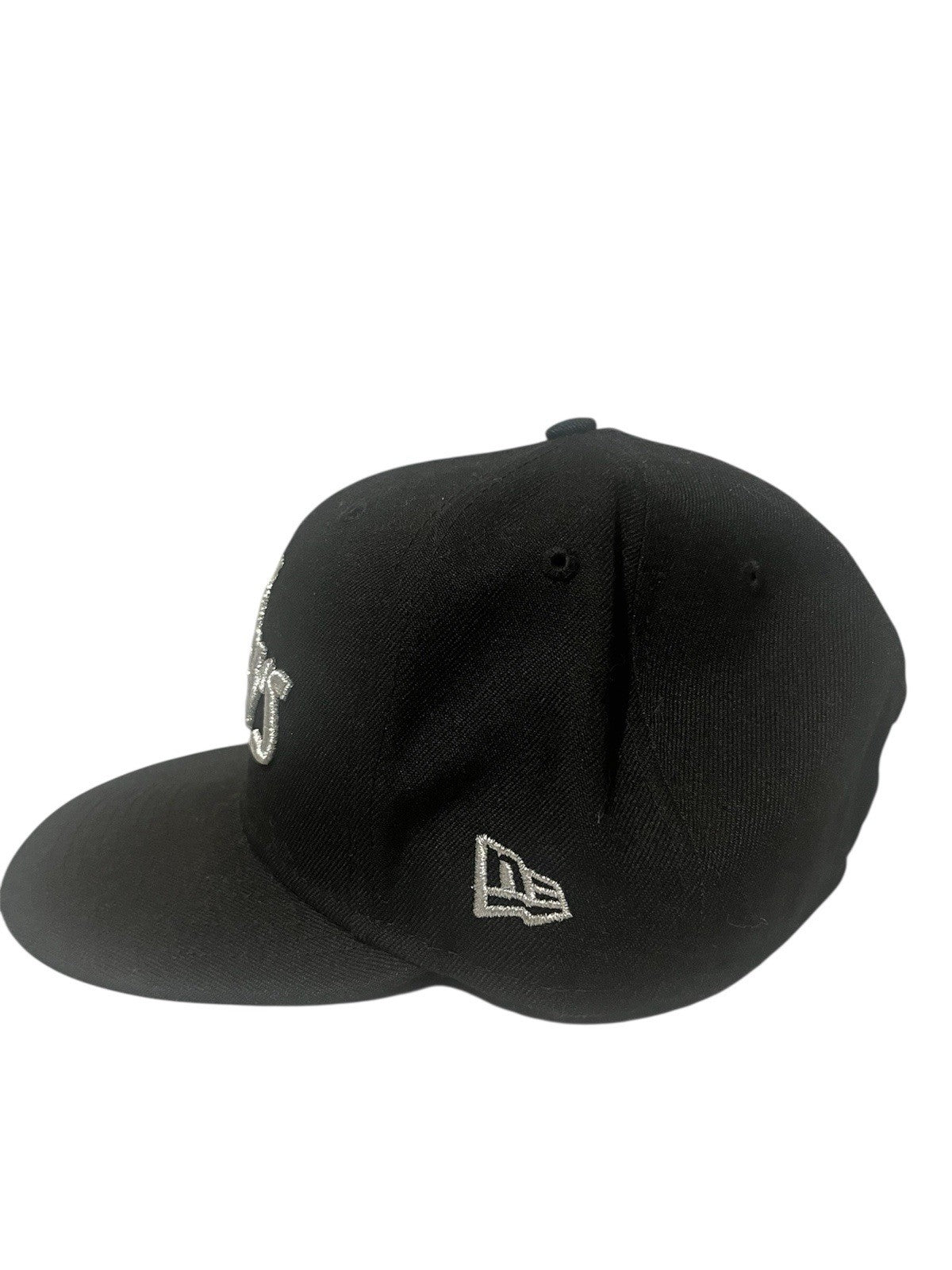 New Era 59Fifty Las Vegas Raiders Black Fitted Hat Size 7 3/8