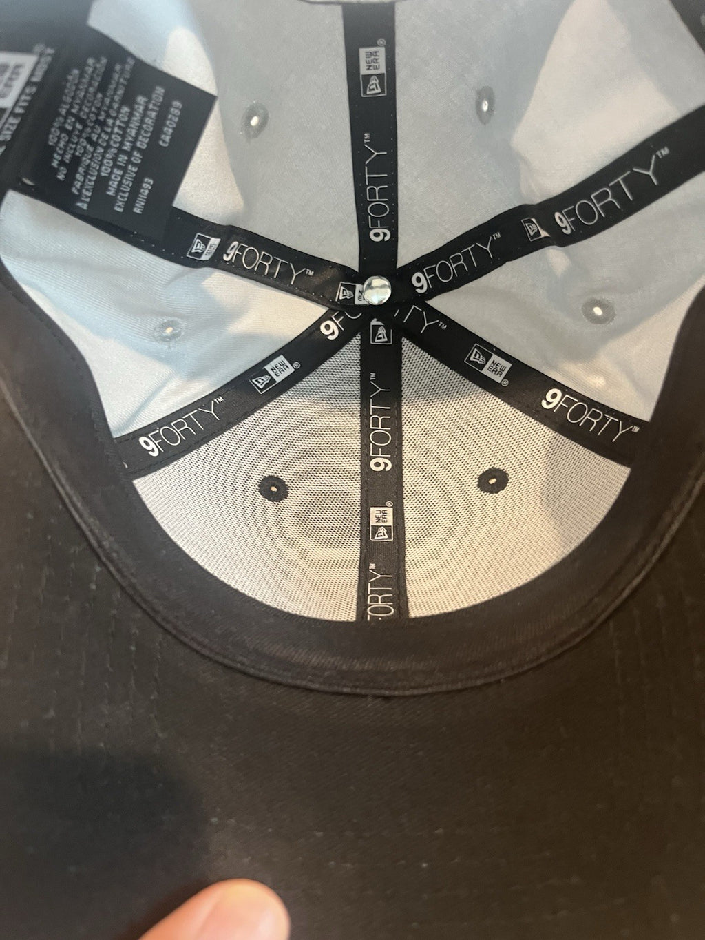 New Era Las Vegas Raiders 9Forty Black Adjustable Strap Hat Cap