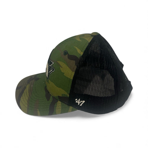 47 Brand San Jose Sharks Camo Snapback Hat One Size Adjustable