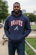 Fanatics Atlanta Braves Men's Hoodie Sweatshirt L Blue Long Sleeve MLB Baseball