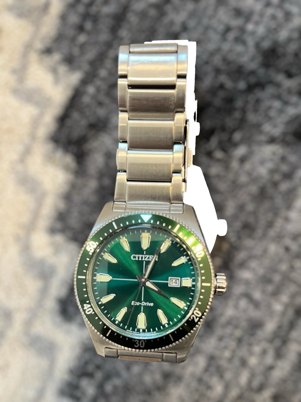 Citizen Men's Vintage Brycen Sport Eco-Drive Green Dial Watch - AW1598-70X