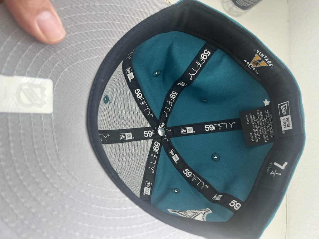 New Era 59Fifty San Jose Sharks 7 1/4 Fitted Hat Vintage Collection
