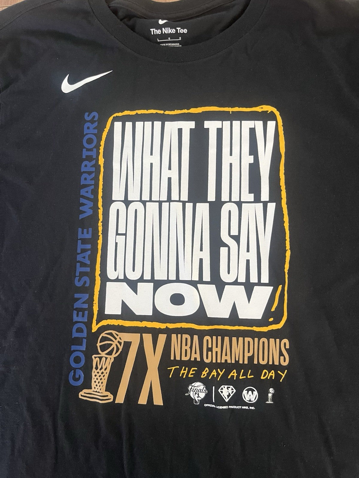 Nike Golden State Warriors 2022 NBA Champions 7x Shirt Men, L