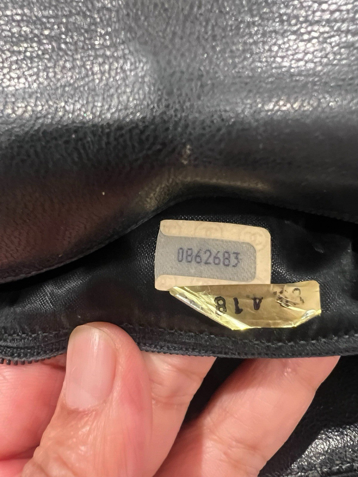 1986 vintage Chanel Classic Flap bag, lamb skin leather series 0