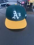 New Era 59Fifty Men Cap Oakland Athletics Green On Field Home Fitted Hat - 7 1/4