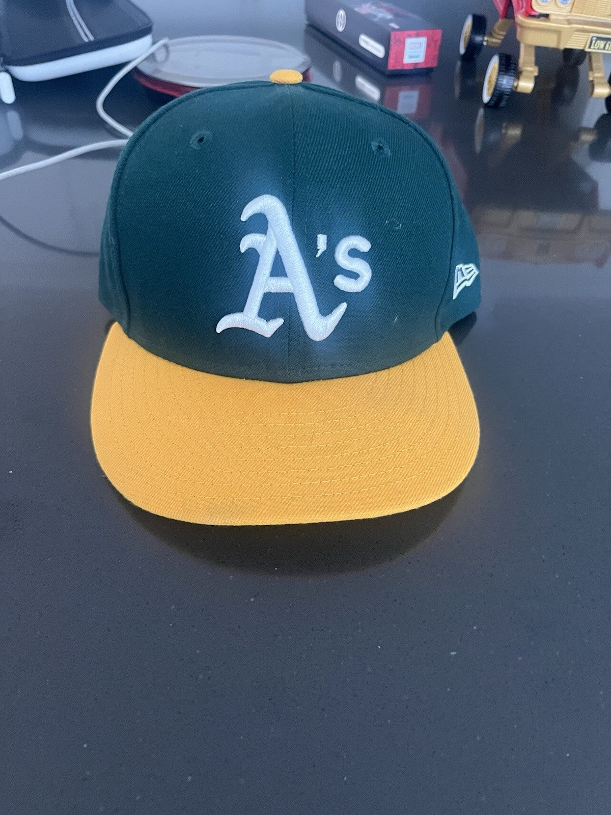 New Era 59Fifty Men Cap Oakland Athletics Green On Field Home Fitted Hat - 7 1/4