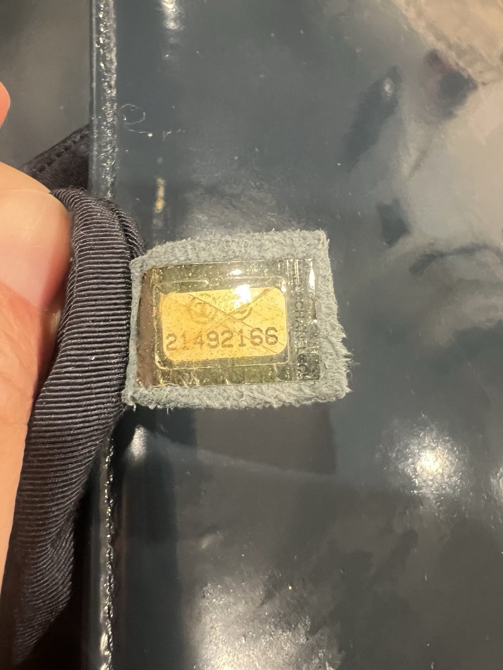 Chanel medium boy bag, calfskin, blue.