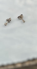 Kay’s Diamond Earrings 1/10 ct tw Round-Cut 14K White Gold Added Receipt In Pic