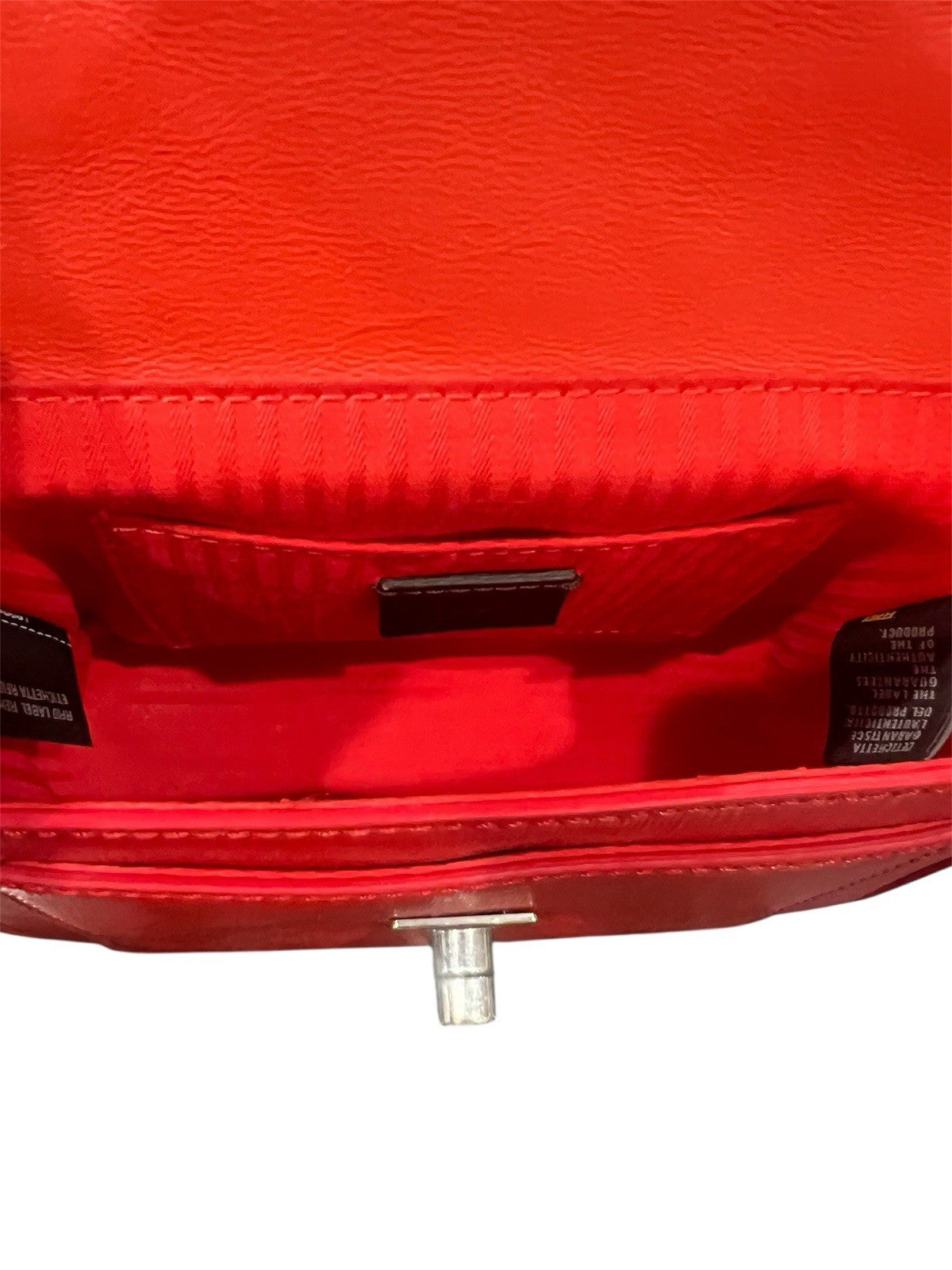 Fendi Red Mini Borsa Leather Crossbody Bag Great Condition