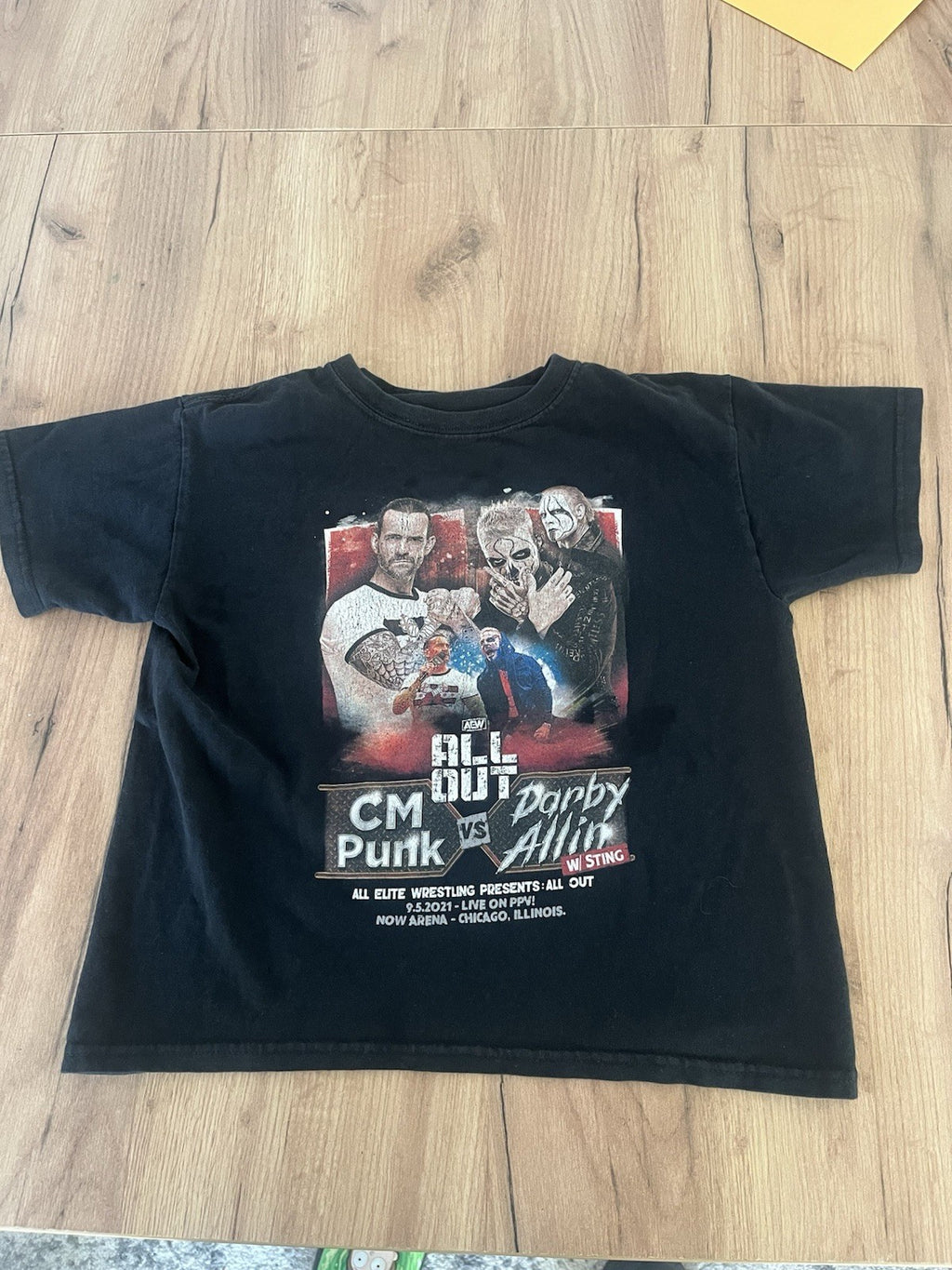 AEW All Elite Wrestling Shirt Youth Small CM Punk Darby Allin Sting